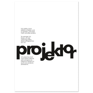 Human Design Poster PROJEKTOR - Black & White