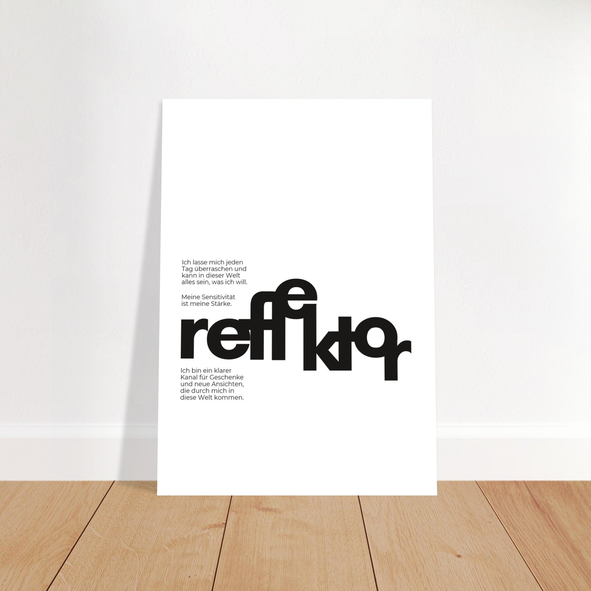 Human Design Poster REFLEKTOR - Black & White